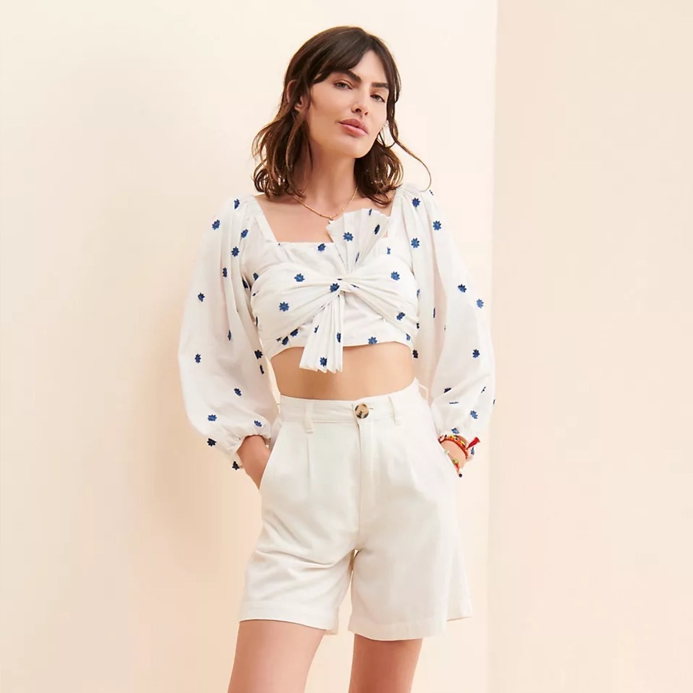 Farm Rio FARM Rio Bow Front Crop Top - Picture 4 of 13